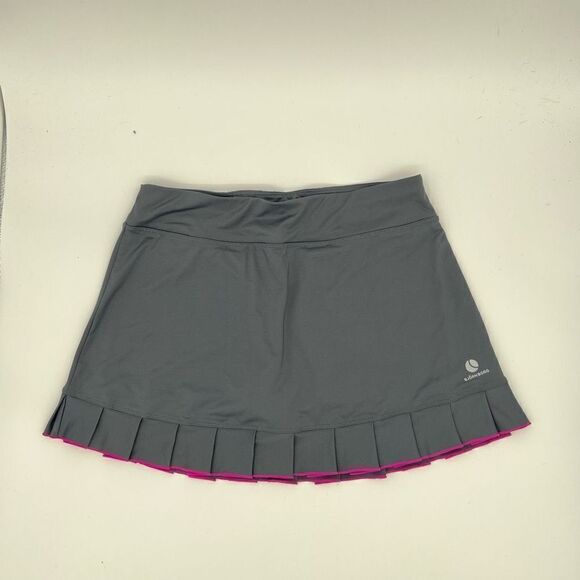 NWOT BJÖRN BORG Tori Skort Size Large Blueish Dark Grey fuchsia trim | Tennis - Picture 1 of 8